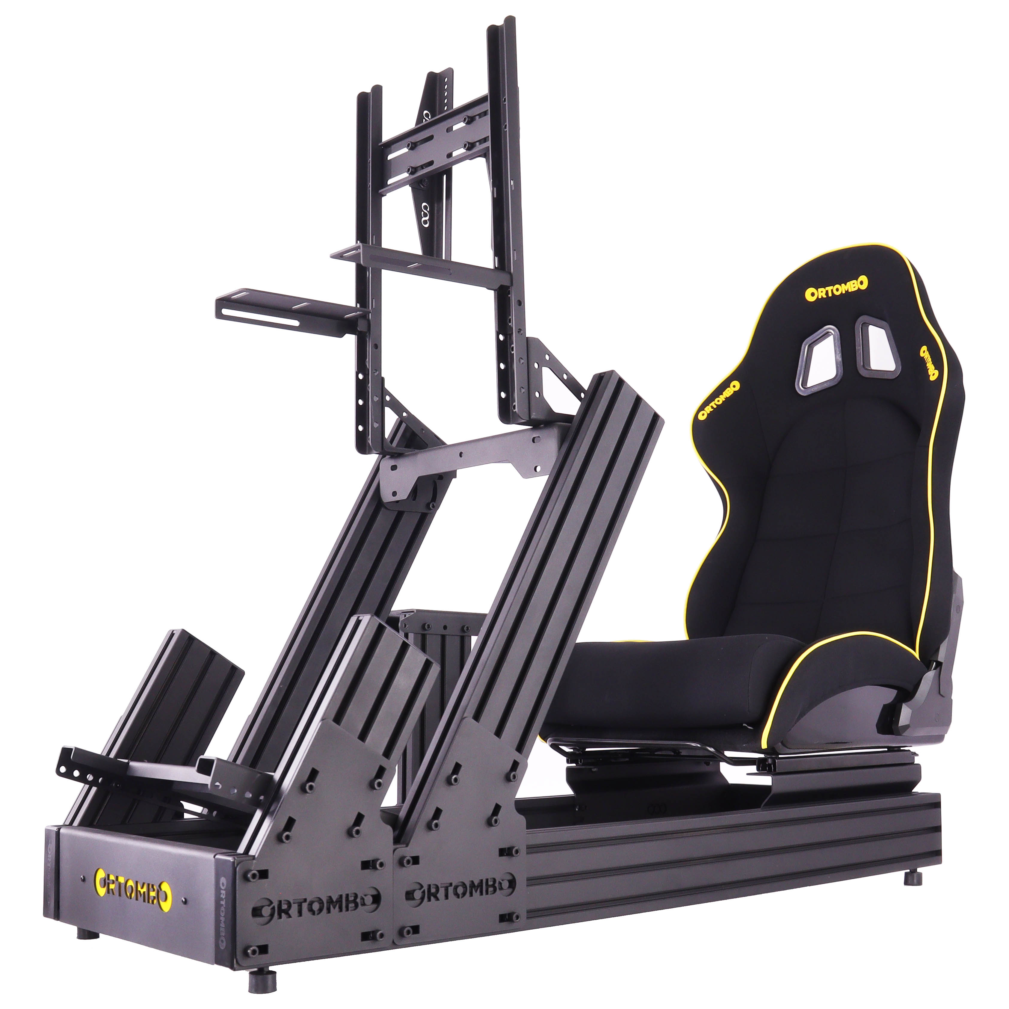 1 ad Ortombo GTR GTS Sigma kokpit yarış simulatörü + 7 adet GTS koltuk + 7 set pedal ve direksiyon tablası